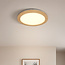 Plafondlamp 3-staps dimbaar met houten rand - Camille