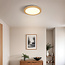 Plafondlamp 3-staps dimbaar met houten rand - Camille