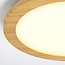 Plafondlamp 3-staps dimbaar met houten rand - Camille