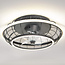 Ventilateur de plafond Lilu - noir avec LED intégrée et télécommande