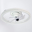 Ventilateur de plafond blanc avec fonction été/hiver et lumière réglable - Ikaros