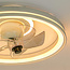 Ventilateur de plafond blanc avec fonction été/hiver et lumière réglable - Ikaros
