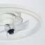 Ventilateur de plafond blanc avec fonction été/hiver et lumière réglable - Ikaros