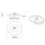 Plafondventilator Lichi met LEDs en afstandsbediening