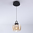 Hanglamp van amber glas met verloop Zahra - dimbaar