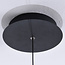 Suspension Zahra en verre ambré à dégradé de couleur et LED dimmables à 3 niveaux