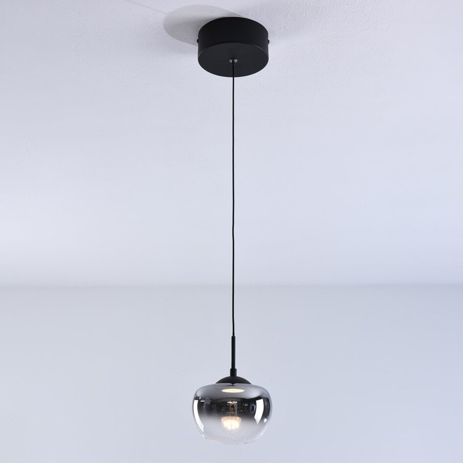 Suspension Florine en verre fumé à dégradé de couleur et LED dimmables à 3 niveaux