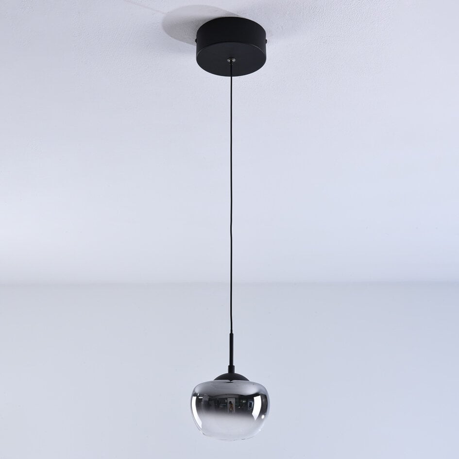Suspension Florine en verre fumé à dégradé de couleur et LED dimmables à 3 niveaux
