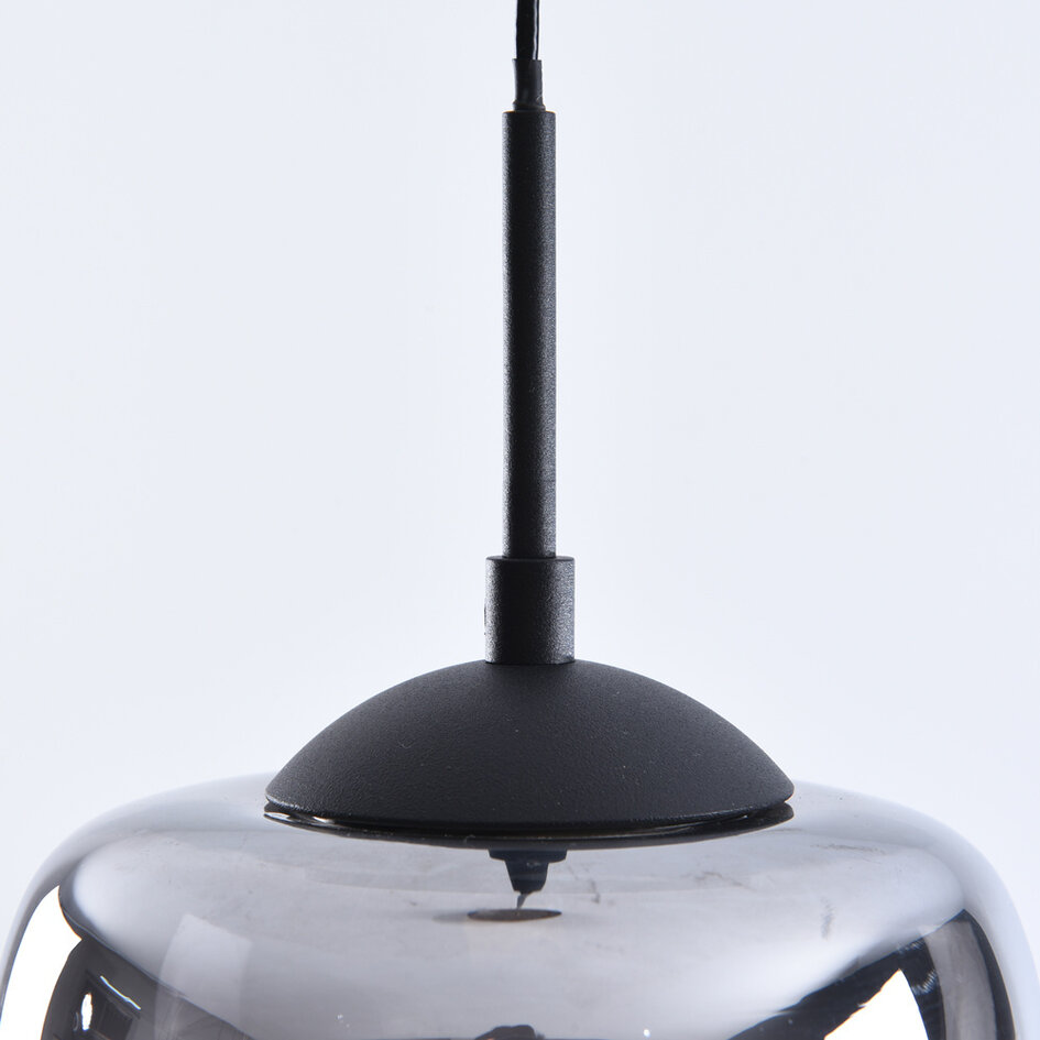 Hanglamp Florine van rookglas met verloop en 3-staps dimbare LEDs