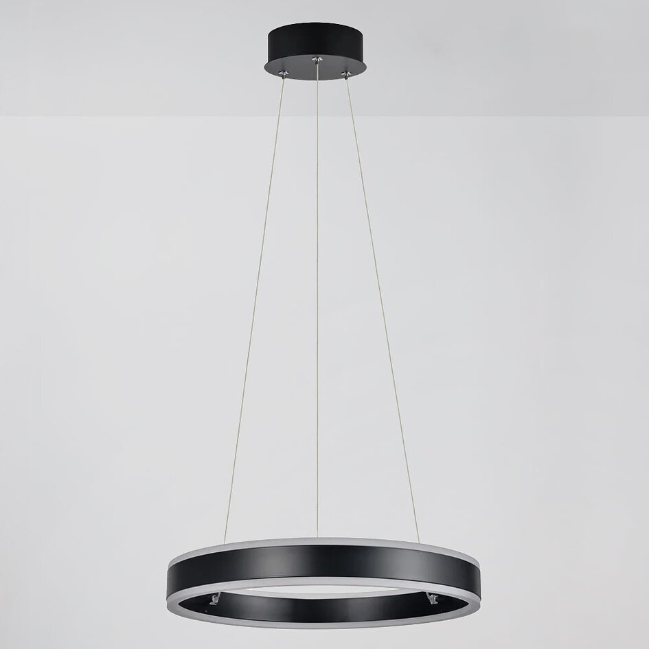 Design hanglamp zwart dimbaar - Cercle