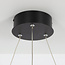 Suspension design Cercle en noir à anneaux LED dimmables