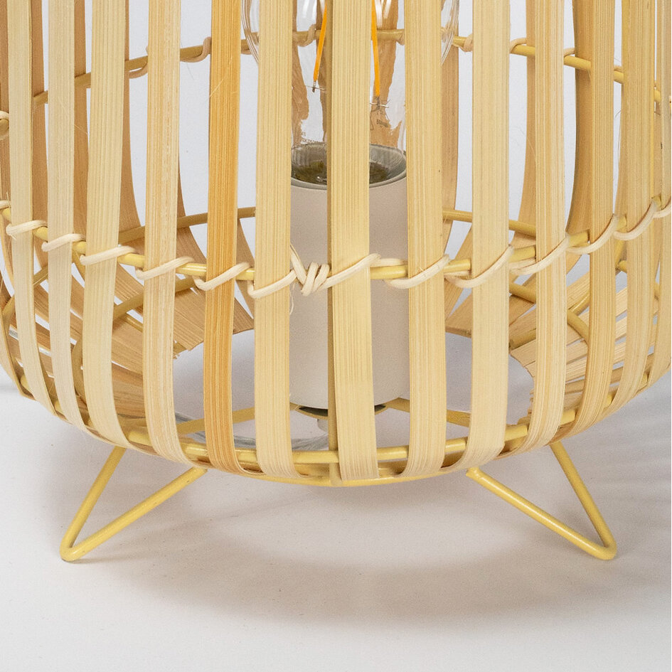 Lampe à poser en bois - Valge