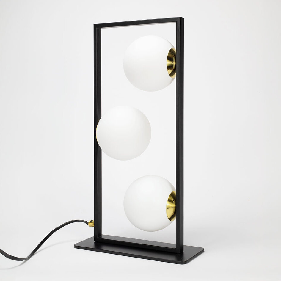 Lampe à poser contemporaine noire - Tris