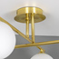Elegante plafondlamp, 4-lichts goud - Nymo