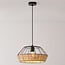 Suspension industrielle en rotin Mimbre