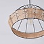 Lampe suspendue industrielle en rotin - Mimbre