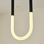 Design hanglamp Rohr - zwart met geïntegreerde LED