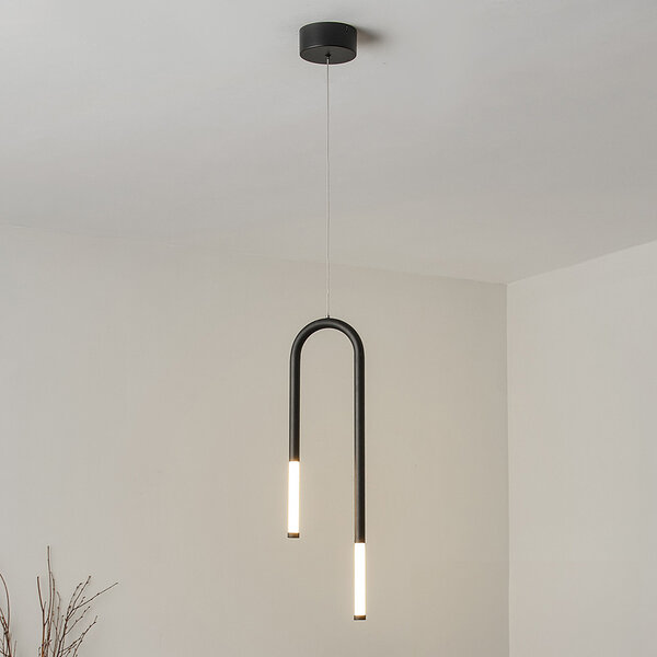 Lampe suspendue Rod noire - Rura