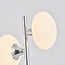 Lampe à poser Kroom 2 lumières avec verre opalin