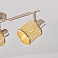Bohemian rotan plafondlamp, 3-lichts - Raua