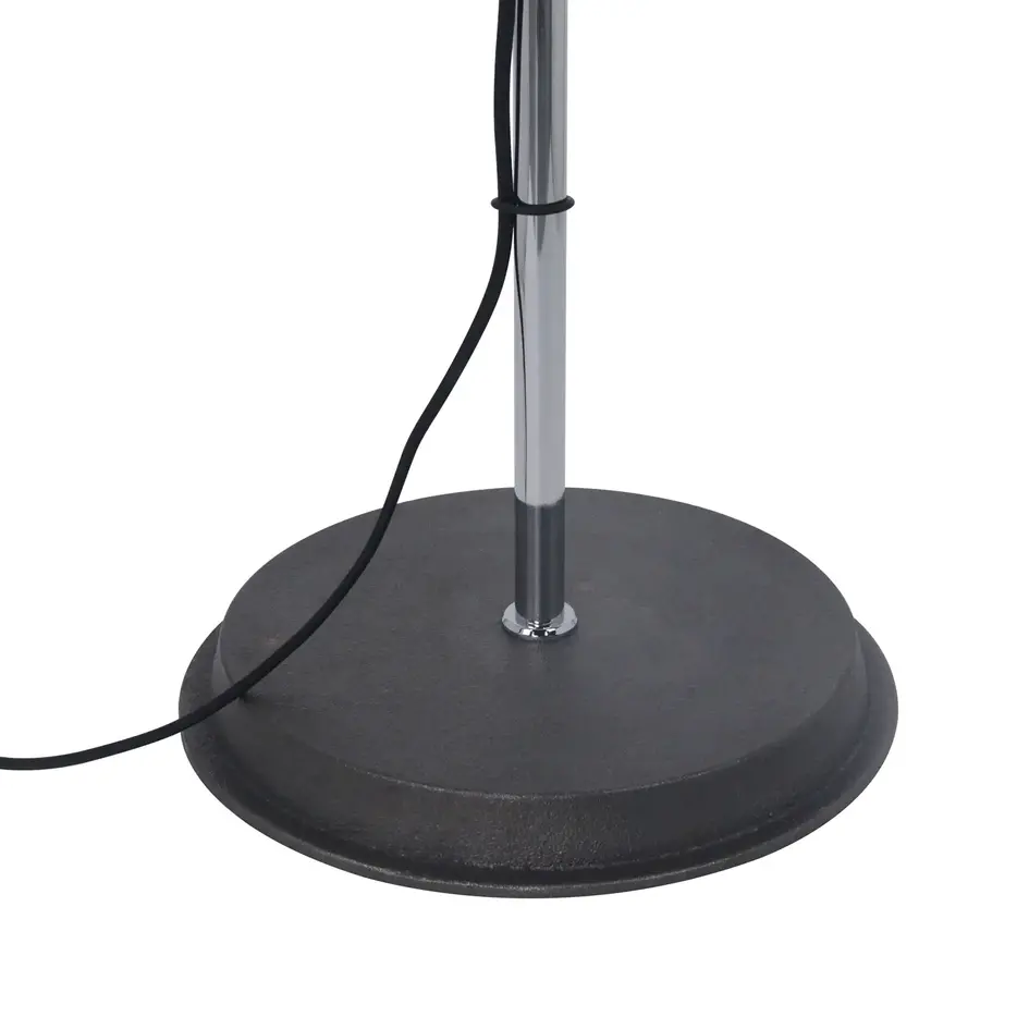 Staande lamp Lazos in blauw met kantelbare kap