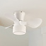 Compacte witte plafondventilator incl. LED en afstandsbediening - Vejas