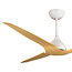 Ventilateur de plafond avec pales en hêtre et télécommande - Iska