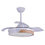 Ventilateur de plafond avec LEDs intégrées et détails effet bois - Vjetar