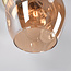 Wandlamp goud met amber glas - Larissa