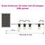 Solar lichtsnoer 25 meter met 25 of 30 lampjes in W-vorm en 30W zonnepaneel