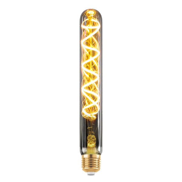 E27 dimbare buislamp smoke met spiraal en spiegeleffect 30 cm, 4W, 1700K