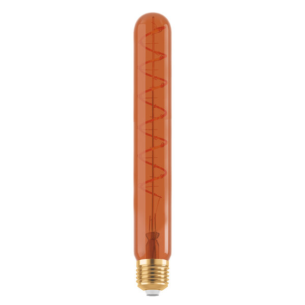 Ampoule tube LED E27 dimmable, spirale cuivrée, 30 cm