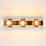 Zwarte wandlamp 3-lichts - Nolan