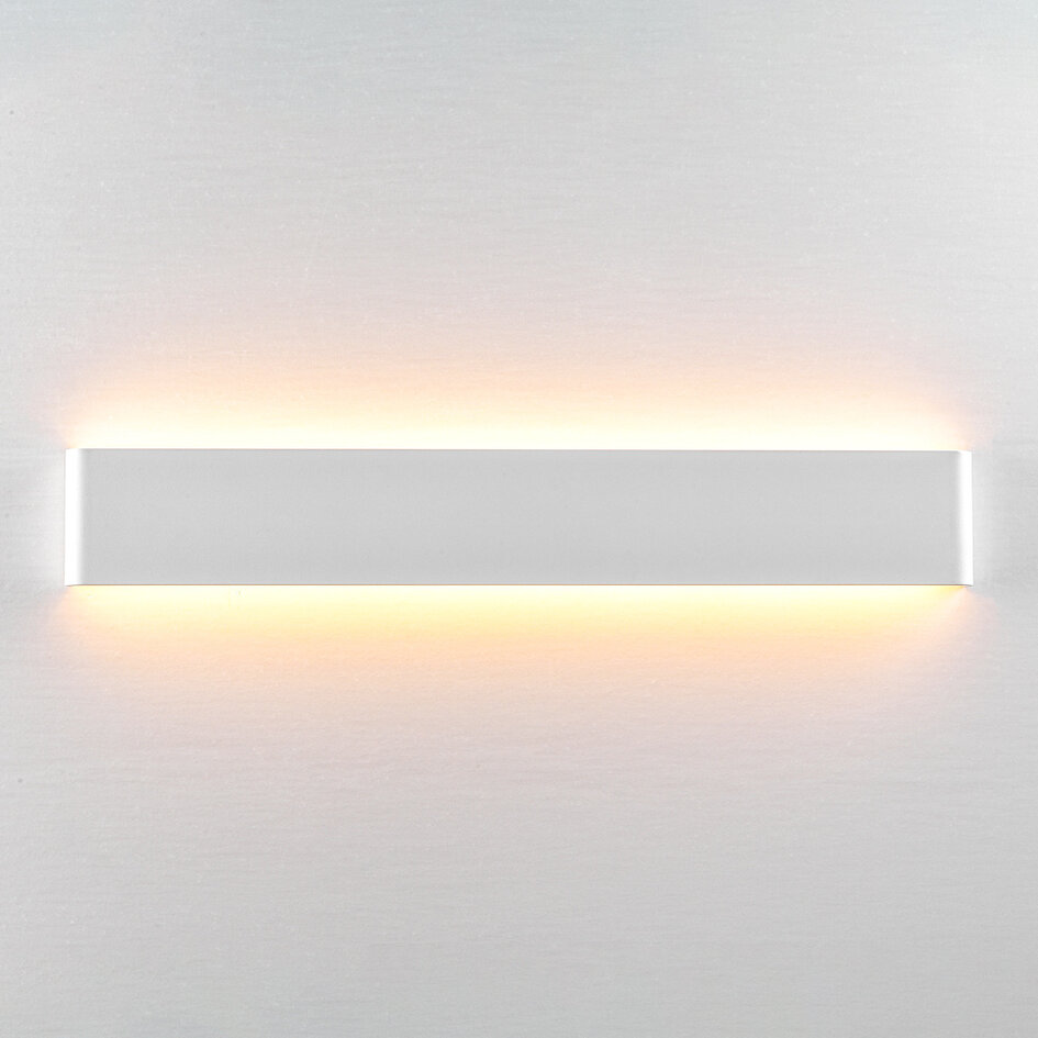 Witte wandlamp met geïntegreerde LEDs, 61 cm - Norell