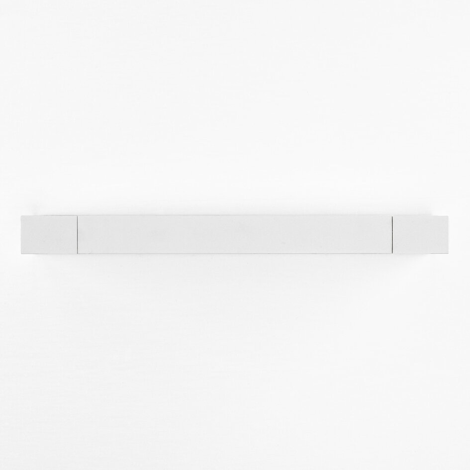 Witte draaibare wandlamp Sirle, 45 cm