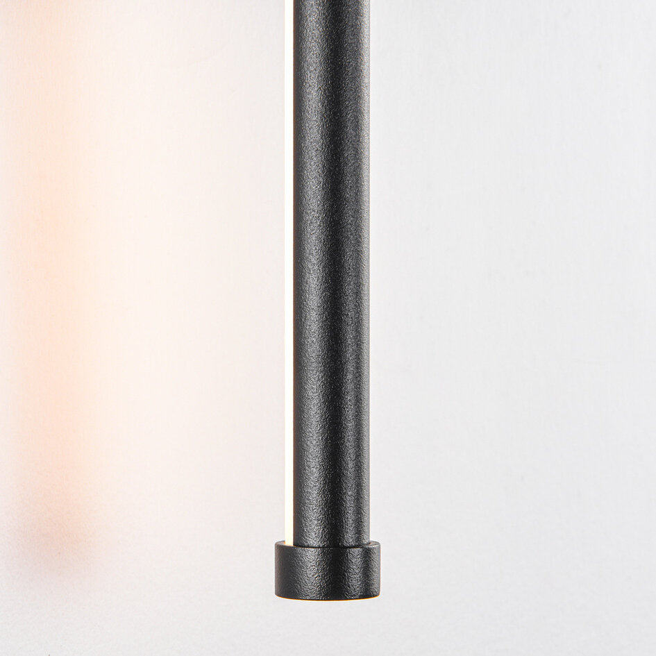 Zwarte moderne wandlamp 65 cm, 12W - Marny