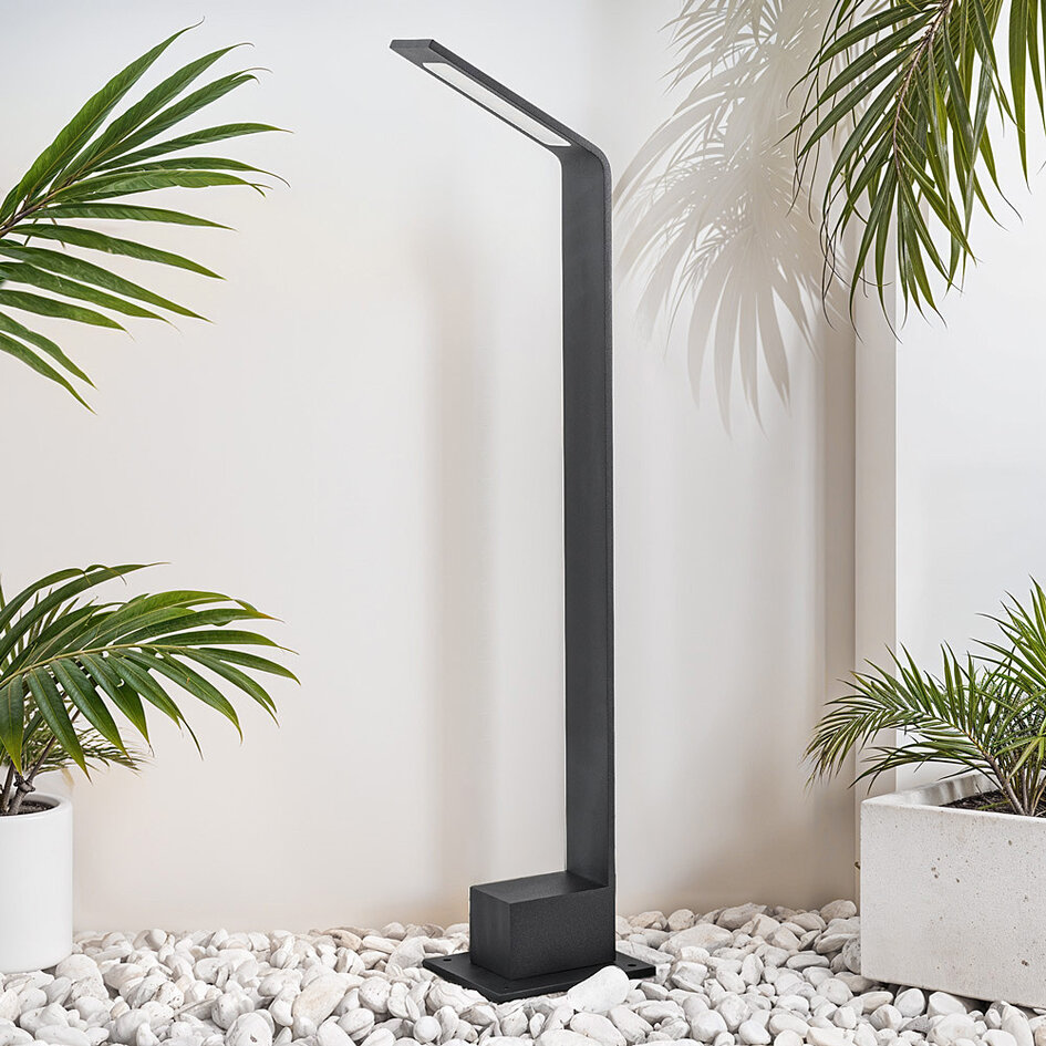 Lampadaire d'extérieur moderne Live - anthracite
