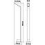 Lampadaire d'extérieur moderne Live - anthracite