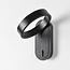 Zwarte wandlamp met draaibare ring - Starla