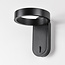 Zwarte wandlamp met draaibare ring - Starla