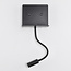 Multifunctionele wandlamp Sillia met verstelbare arm en USB-poort