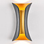 Applique d'extérieur Else - noir et or