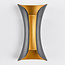 Applique d'extérieur Else - noir et or