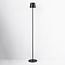 Minimalistische zwarte staande lamp Jytte - dimbaar