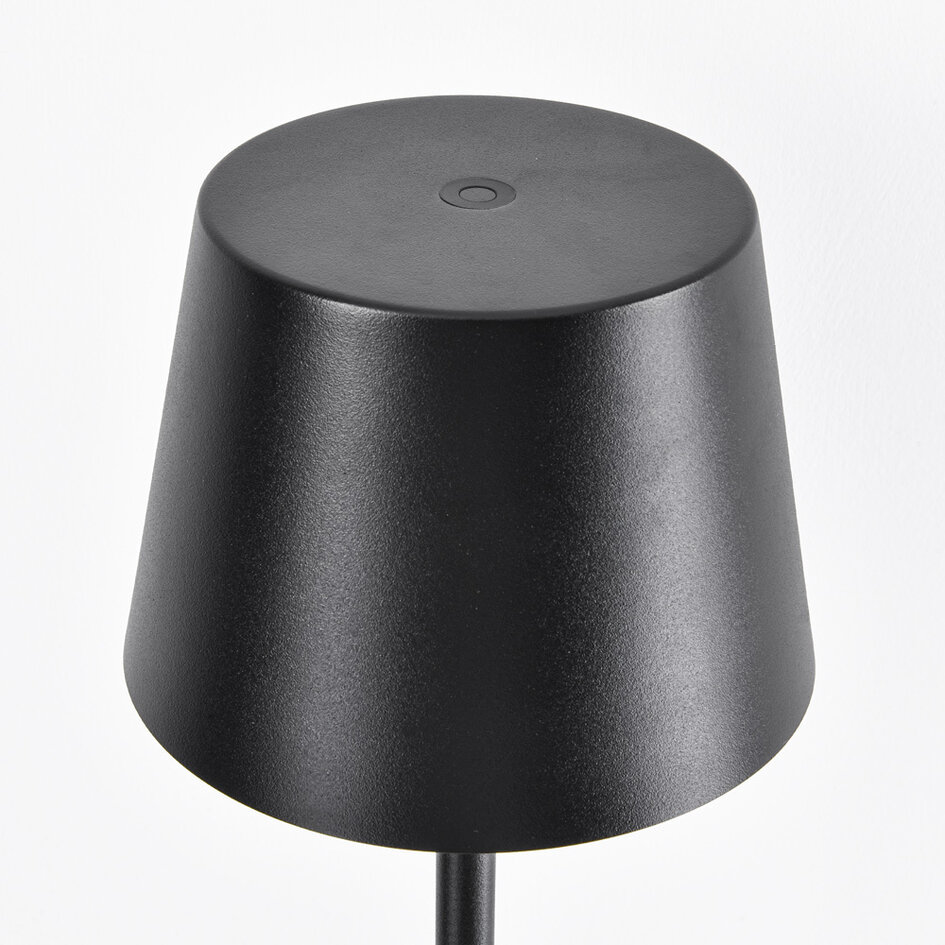 Lampadaire minimaliste noir Jytte - dimmable