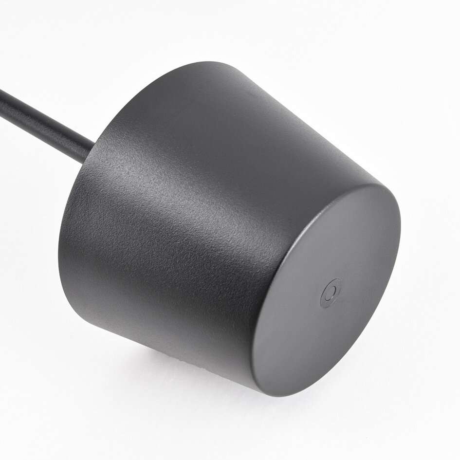 Lampadaire minimaliste noir Jytte - dimmable