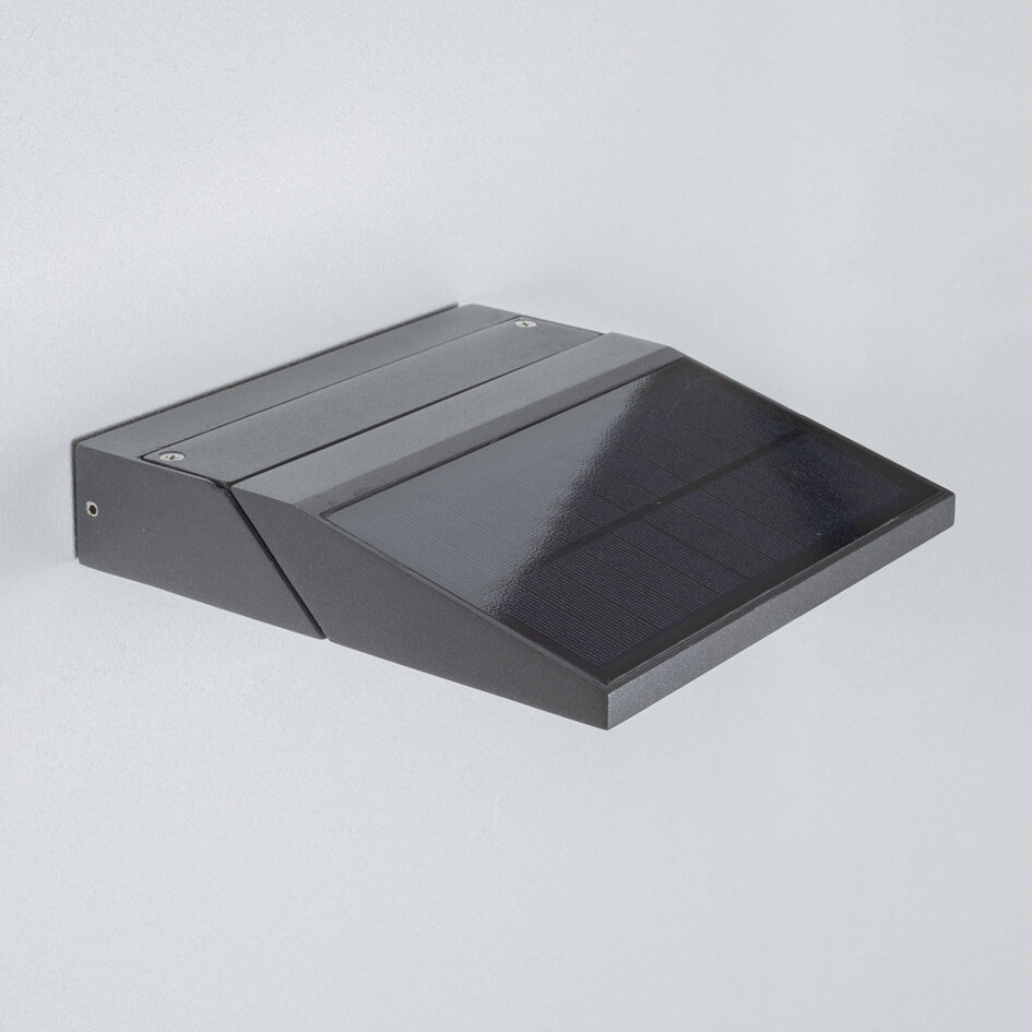 Klapbare solar wandlamp met sensor Arietta