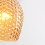 Suspension Lana en verre ambré - variante 1