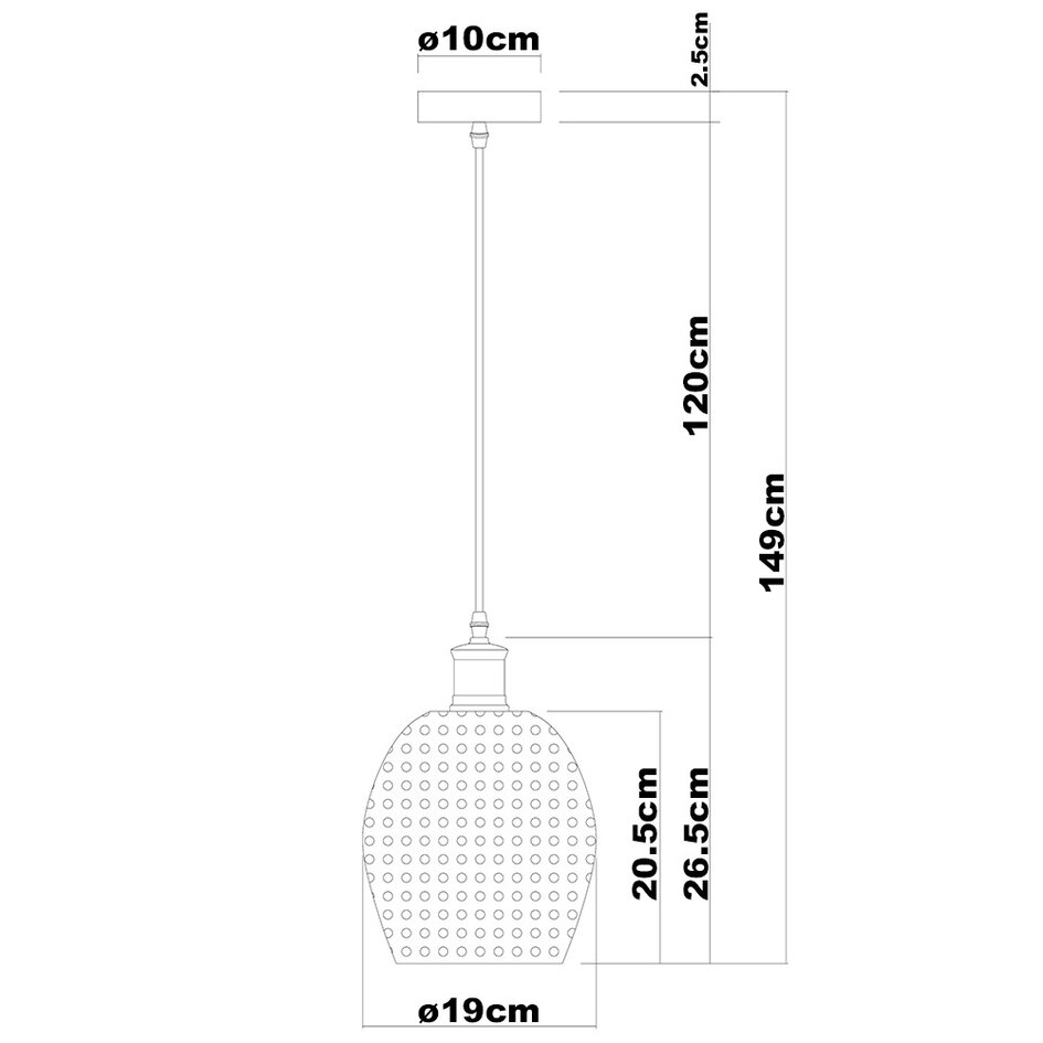 1-lichts hanglamp Lana - Variant 1
