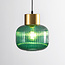 Hanglamp Inya met groen glas